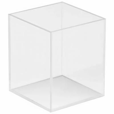 Cal-Mil 1391-12 5" Square Display Bowl - 6"H, Acrylic, Clear