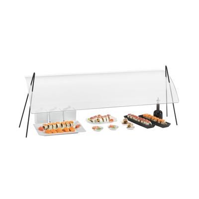 Cal-Mil 1458-30 Essential Rectangular Sneezeguard w/ 2 Wire Leg, 30 x 13 x 14 1/2" H, 30", Clear