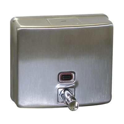 Advance Tabco K-13 Wall Mounted Soap Dispenser w/ 40 1/2 oz Capacity, Stainless Steel, Stainless Steel, 40.5-Ounce Capacity