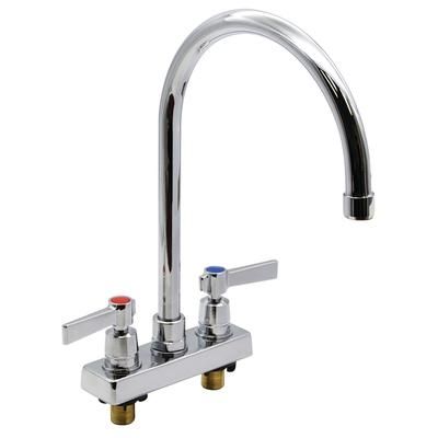 Advance Tabco K-55 Deck Mount Faucet - 8 1/2" Gooseneck Spout, 4" Centers, Lead Free