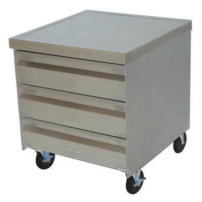 Advance Tabco MDC-2020 Mobile Cabinet - (3) 20x20" Drawers, Stainless Steel Top
