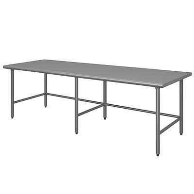 Advance Tabco TGLG-3010 120" 14 ga Work Table w/ 304 Series Stainless Steel Flat Top