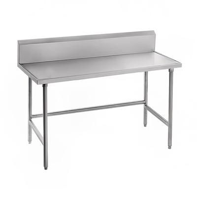 Advance Tabco TKAG-306 72" 16 ga Work Table w/ 430 Series Stainless Steel Top, 5" Backsplash