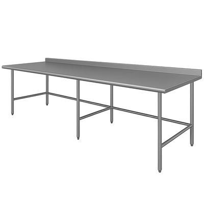 Advance Tabco TSFG-2411 132" 16 ga Work Table w/ 430 Series Stainless Steel Top, 1 1/2" Backsplash