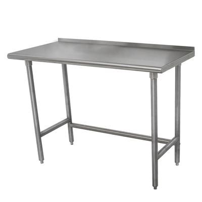 Advance Tabco TSFLAG-300-X 30" 16 ga Work Table w/ 430 Series Stainless Steel Top, 1 1/2" Backsplash, 16-Ga. Stainless Steel, Open Base
