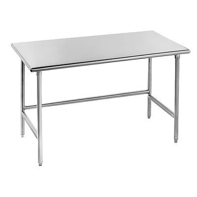 Advance Tabco TSS-304 48" 14 ga Work Table w/ 304 Series Stainless Steel Flat Top