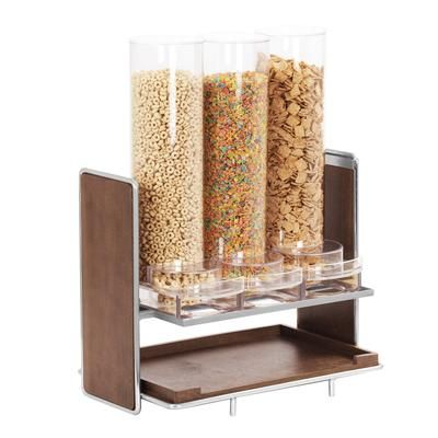 Cal-Mil 22635-49 Countertop Cereal Dispenser, (3) 6 3/20 Liter Hoppers, Silver