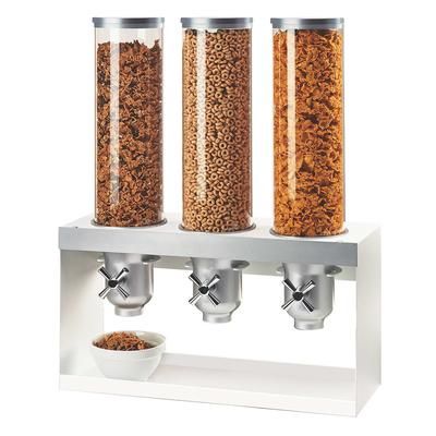 Cal-Mil 3598-3-55 Countertop Cereal Dispenser, (3) 4 1/2 liter Hoppers, Turn & Serve, Stainless Steel