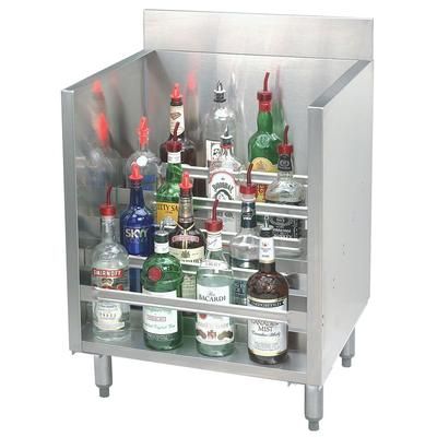 Advance Tabco CRLR-24 24" Tiered Display Rack w/ (5) 5 Bottle Steps, Stainless, 5 Tiers, Stainless Steel
