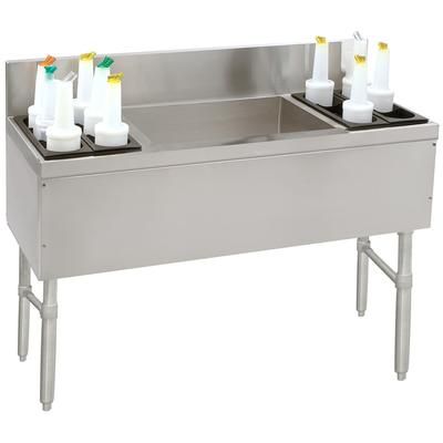Advance Tabco PRC-24-48LR 48" Prestige Cocktail Station w/ 70 lb Ice Bin, Stainless Steel