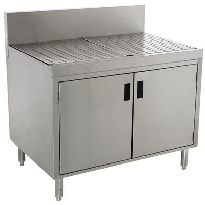 Advance Tabco PRSCD-19-48 48" Stationary Storage Cabinet w/ Hinged Doors, 24" Front To Back, Stainless Steel