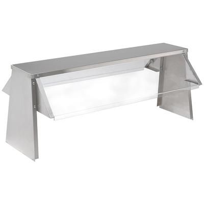 Advance Tabco TBS-3 3 Pan Size Countertop Double Service Breath Guard For Triumph, 3 Pan Food Bar, Double Sided, Clear