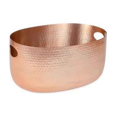American Metalcraft ATHC10 10 qt Oval Cooling Tub - 15"L x 10 3/4"W x 7 1/4"H, Aluminum, Copper