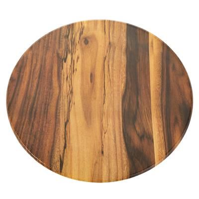American Metalcraft AWM171 17 1/4" Round Serving Board - Melamine, Acacia Wood, Brown