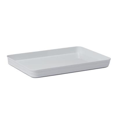 American Metalcraft BL11W 11 3/8" x 8 3/8" Rectangular Lid/Platter for B11W - Plastic, Plastic, White