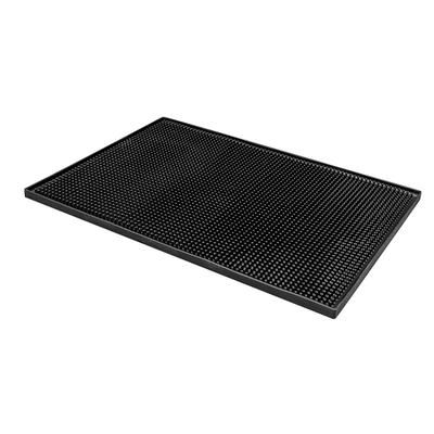 American Metalcraft BLACKBM1218 Rectangular Bar Mat - 18" x 12", Rubber, Black