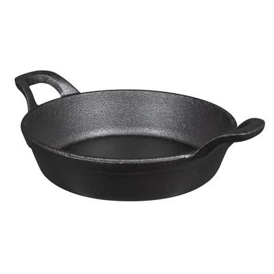 American Metalcraft CIPR7251 7 1/4" Round Baking Dish w/ 24 7/8 oz Capacity, Cast Iron, Black