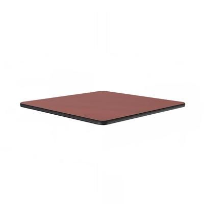 Correll CT36S-21-09 36" Square Cafe Breakroom Table Top, 1 1/4" High Pressure, Cherry, Red, 1.25 in