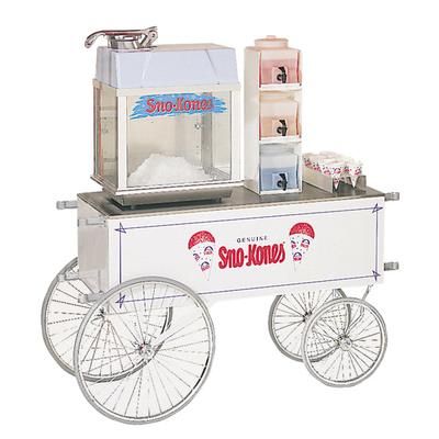 Gold Medal 2129SK Food Cart for Sno Kones w/ Graphics, 48" x 20", White