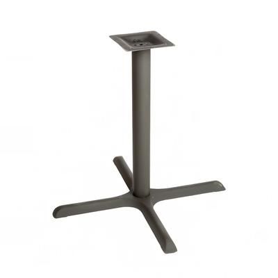 Oak Street B2230-STD Stamped Steel Table Base w/ Adjustable Poly Levelers, 22 x 30", Black
