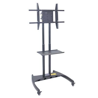 Luxor FP3500 Adjustable Rotating TV Stand w/ 100 lb Capacity & Locking Casters