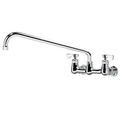 Krowne 14-816L-L-H4 Wall Mount Faucet w/ 16" Swing Spout & Lever Handles - 8" Centers, 1.5 GPM