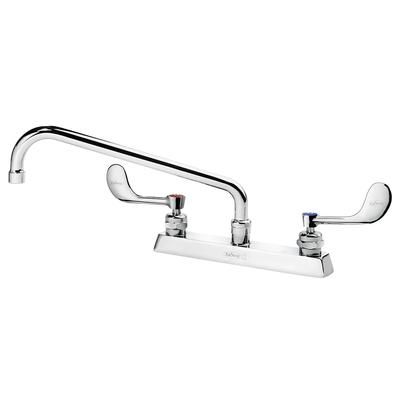Krowne 15-512L-W-E5 Deck Mount Faucet w/ 12" Swing Spout & VR Wrist Action Handles - 8" Centers, 1.80 GPM