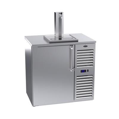 Krowne DB36R-SSS 36" Kegerator Commercial Beer Dispenser w/ 1 Keg Capacity - 1 Column, Stainless, 115v, Stainless Steel