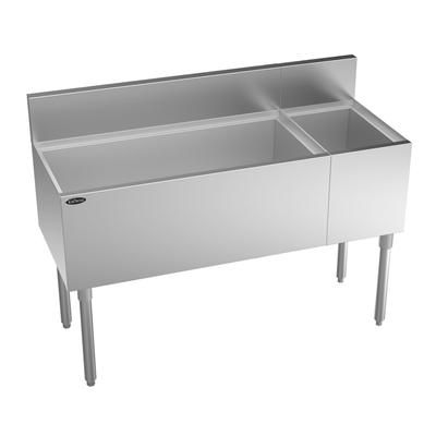 Krowne KR19-M48L 48" Royal Series Cocktail Station w/ 110 lb Ice Bin, Stainless Steel