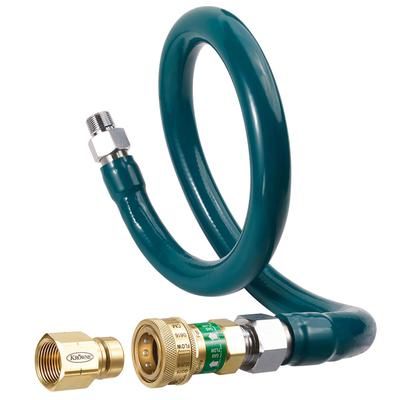 Krowne M10072K5 72" Gas Connector Kit w/ 1" Female/Male Couplings, Stainless Steel