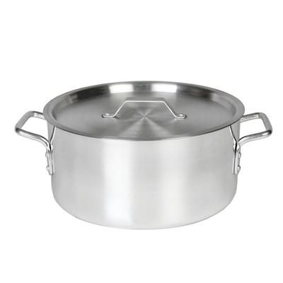 Thunder Group ALSKBP003 14 qt Aluminum Braising Pot, Silver