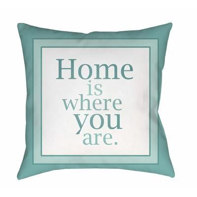 Samir 18" Square Traditional Off White/Slate Blue/Sage/Light Silver/Silver Gray Outdoor Throw Pillow - Boutique Rugs