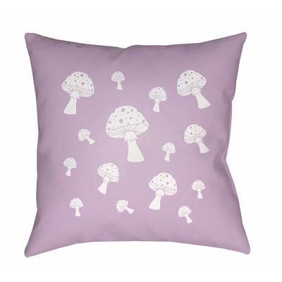 Sukey 20" Square Modern Mauve/Off White/Metallic Silver Outdoor Throw Pillow - Boutique Rugs