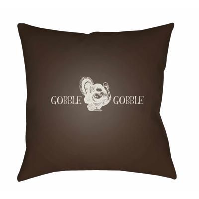 Rylee 20" Square Modern Chocolate Brown/Taupe/Light Silver/Dark Purple/Dark Orange Outdoor Throw Pillow - Boutique Rugs