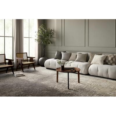 Karan 22" Square Cottage Off White/Ivory/Light Silver Throw Pillow - Boutique Rugs