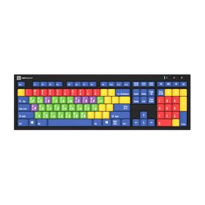Logickeyboard Used Pedagogy Learning Keyboard (Windows, US English) LKB-LBHS-BJPU-US