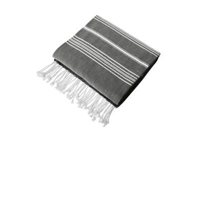 Port Authority BP90 Cali Throw in Deep Black/White size OSFA | Cotton
