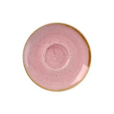 Churchill SPPSCSS1 6 1/4" Round Stonecast Saucer for SPPSCB281 - Ceramic, Petal Pink