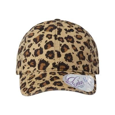 Infinity Her HATTIE Women's Garment-Washed Fashion Print Cap in Leopard size Adjustable | Cotton