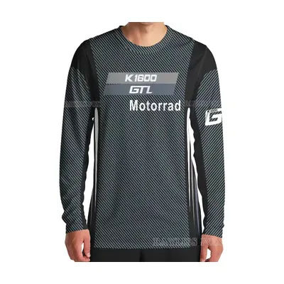 For BMW K1600 GTL Cruiser Luxury Touring Motorcycle Black Long t-shirt Motorrad Racing maglie estive