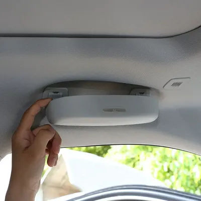Custodia per occhiali per auto Scatola per occhiali da sole Porta occhiali per Mercedes Benz Classe ABC W204 W205 Accessori
