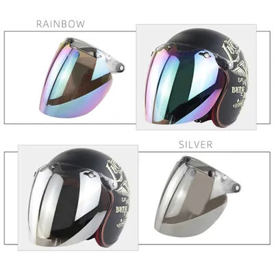 Visiera a 3 scatto visiera colorata casco visiera a bolle accessori per casco moto