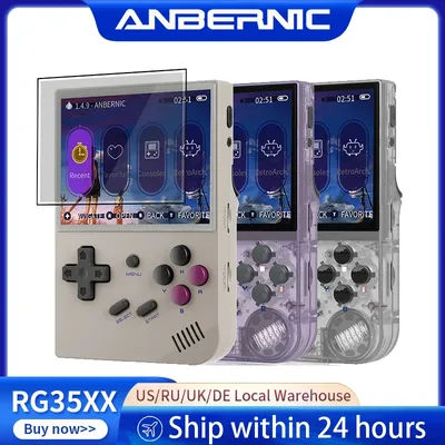 ANBERNIC RG35XX Handheld Game Console Linux System 3.5” IPS H700 Quad-core ARM Cortex-A53 Retro Video Player 5000+ Classic Games