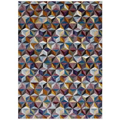 Arisa Geometric Hexagon Mosaic 8x10 Area Rug - East End Imports R-1092A-810