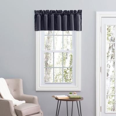 Stacey Curtain Balloon Valance by Ellis Curtains in Navy