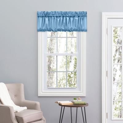 Stacey Curtain Balloon Valance by Ellis Curtains in Slate