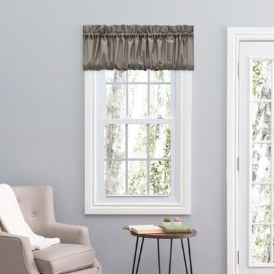 Stacey Curtain Balloon Valance by Ellis Curtains in Grey