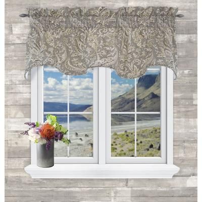 Artissimo Lined Duchess Filler Valance by Ellis Curtains in Pewter