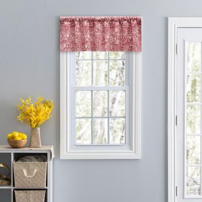 Segovia Curtain Tailored Valance by Ellis Curtains in Red