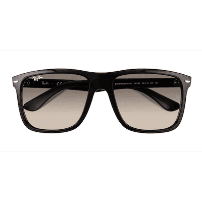 Unisex s square Black Plastic Prescription sunglasses - Eyebuydirect s Ray-Ban RB4547 Boyfriend Two